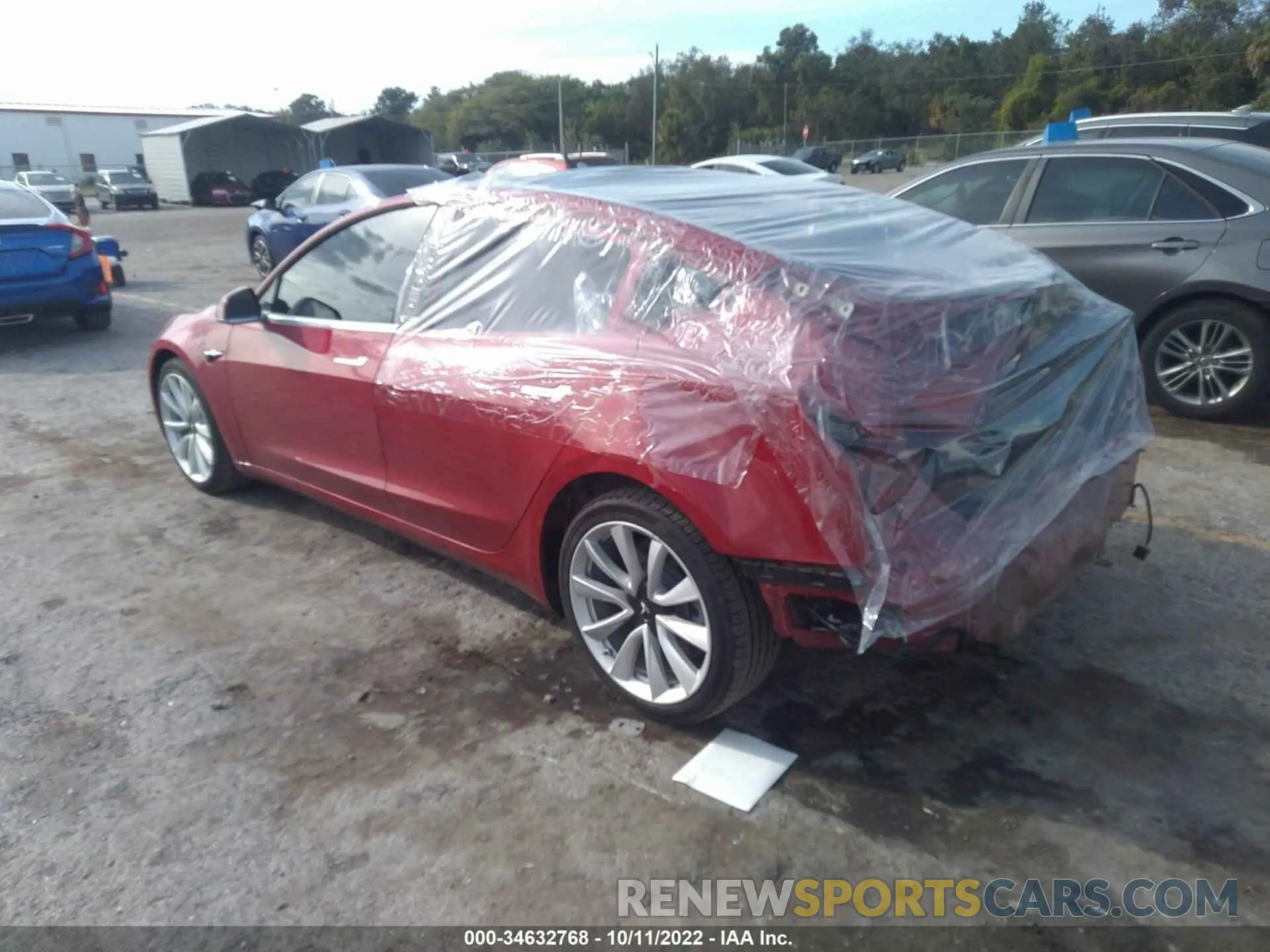 3 fotografías del automóvil dañado 5YJ3E1EC3LF586769 TESLA MODEL 3 2020