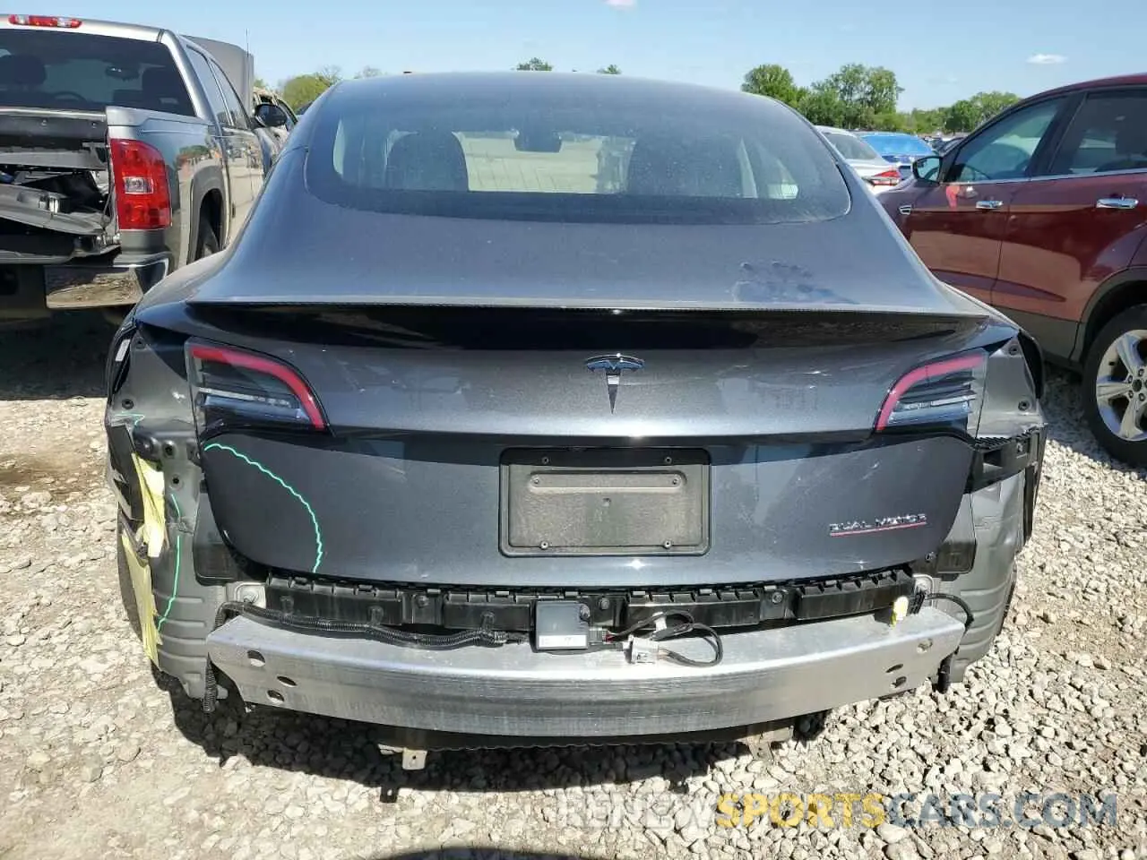 6 fotografías del automóvil dañado 5YJ3E1EC3LF646940 TESLA MODEL 3 2020