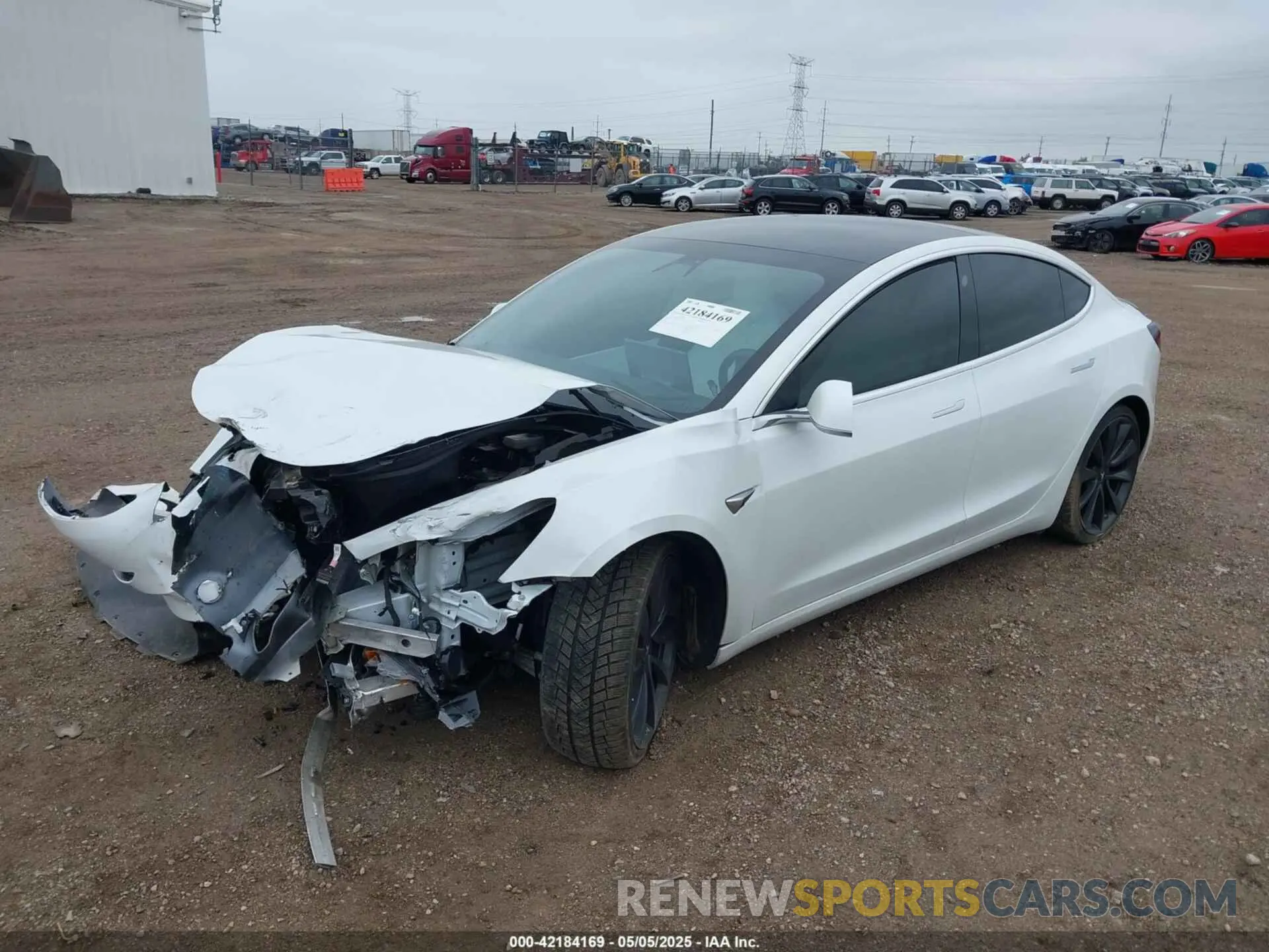 2 fotografías del automóvil dañado 5YJ3E1EC4LF719149 TESLA MODEL 3 2020