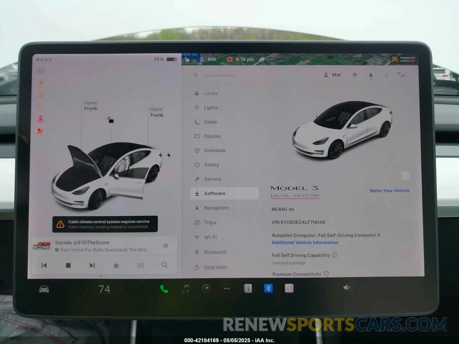 7 fotografías del automóvil dañado 5YJ3E1EC4LF719149 TESLA MODEL 3 2020