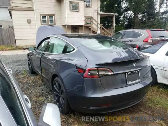 2 fotografías del automóvil dañado 5YJ3E1EC5LF603412 TESLA MODEL 3 2020