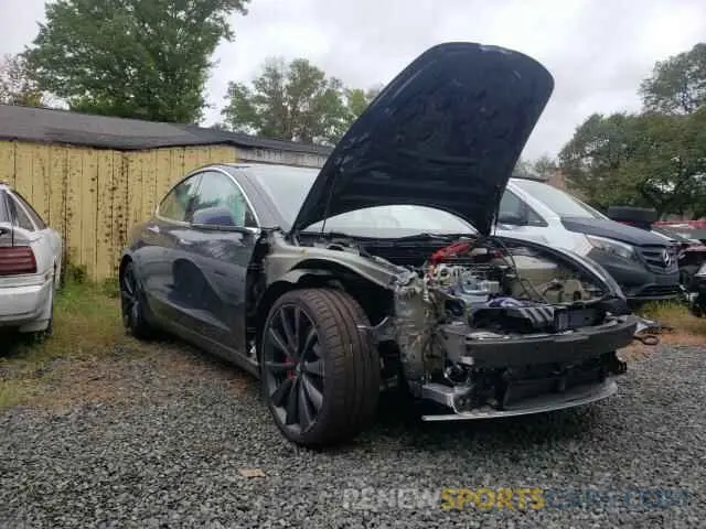4 fotografías del automóvil dañado 5YJ3E1EC5LF603412 TESLA MODEL 3 2020