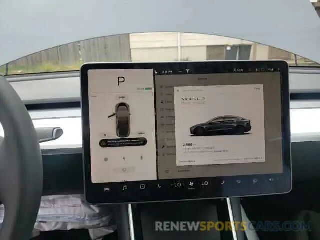 8 fotografías del automóvil dañado 5YJ3E1EC5LF603412 TESLA MODEL 3 2020