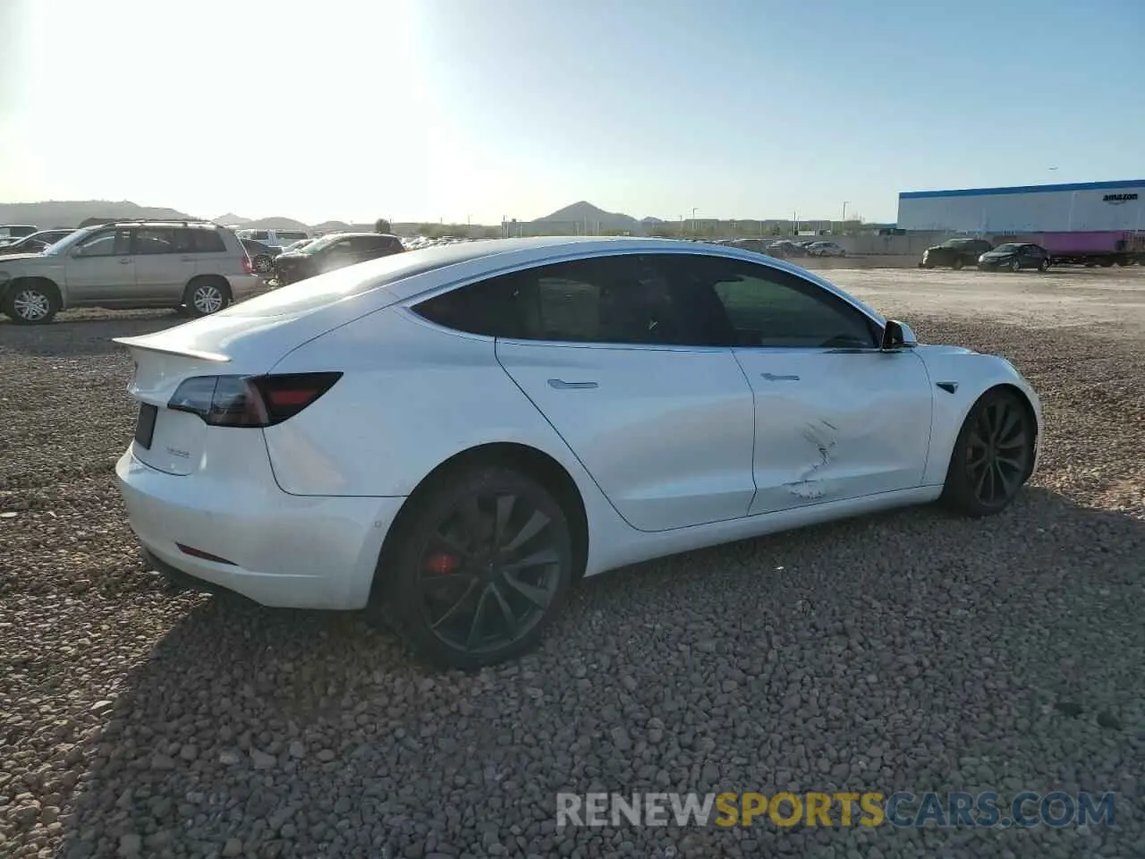 3 fotografías del automóvil dañado 5YJ3E1EC5LF624809 TESLA MODEL 3 2020