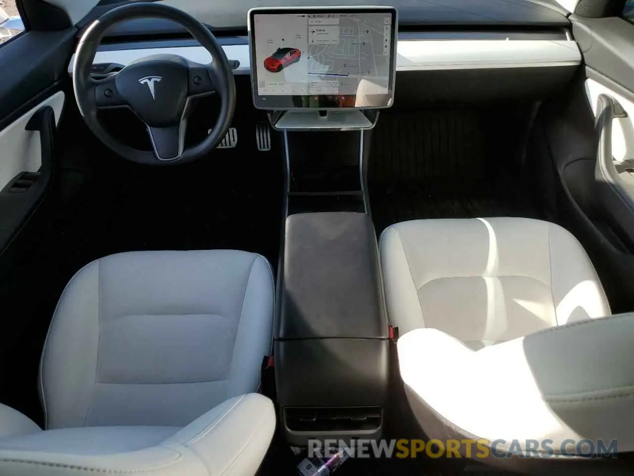 8 fotografías del automóvil dañado 5YJ3E1EC5LF624809 TESLA MODEL 3 2020
