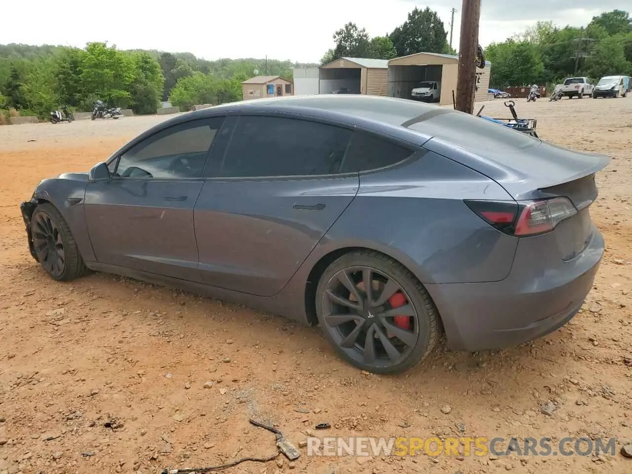 2 fotografías del automóvil dañado 5YJ3E1EC5LF646941 TESLA MODEL 3 2020