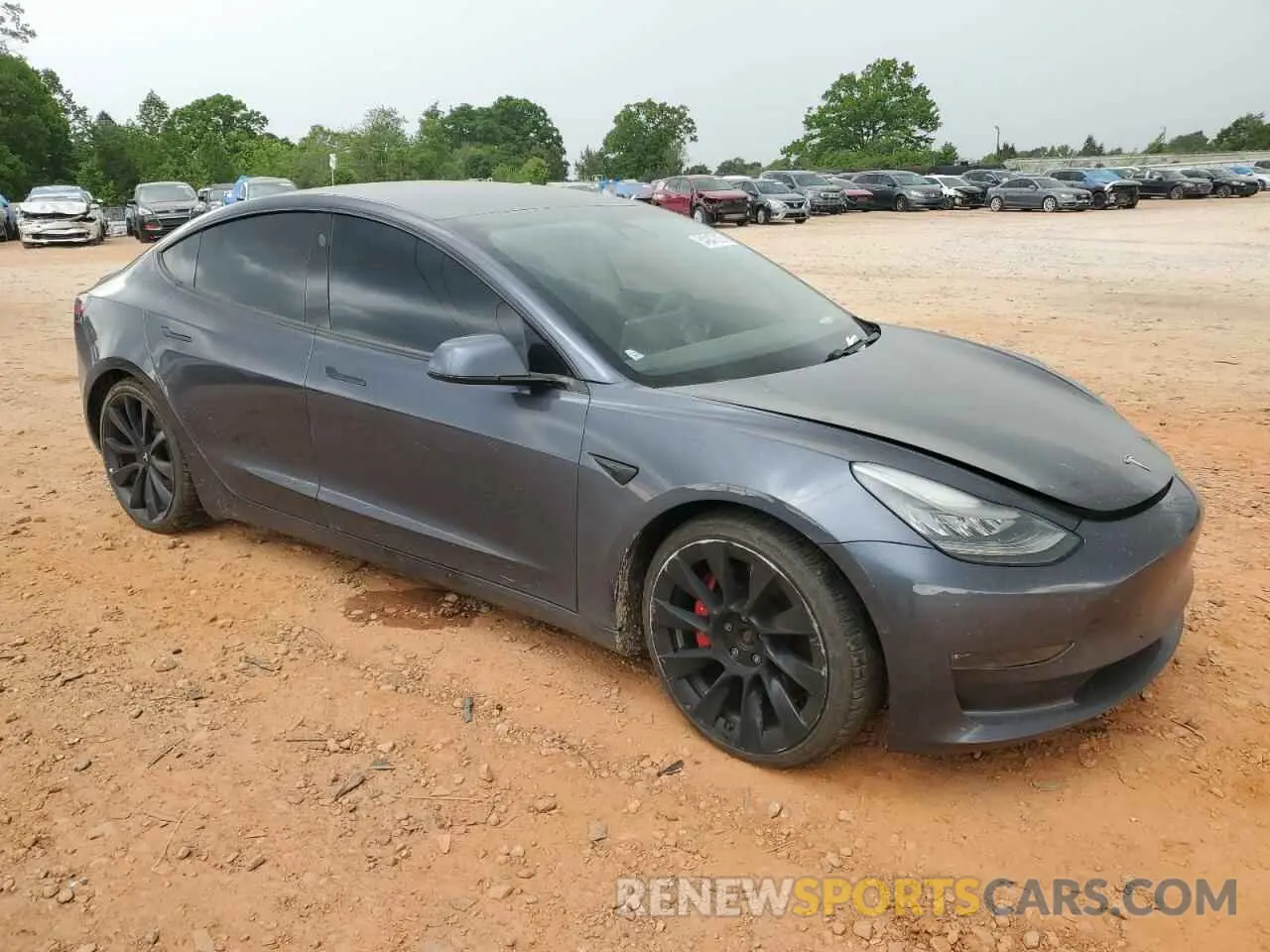 4 fotografías del automóvil dañado 5YJ3E1EC5LF646941 TESLA MODEL 3 2020