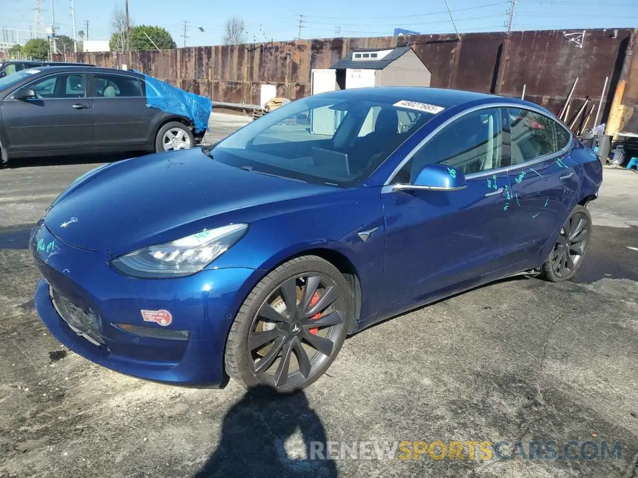 1 fotografías del automóvil dañado 5YJ3E1EC5LF647085 TESLA MODEL 3 2020