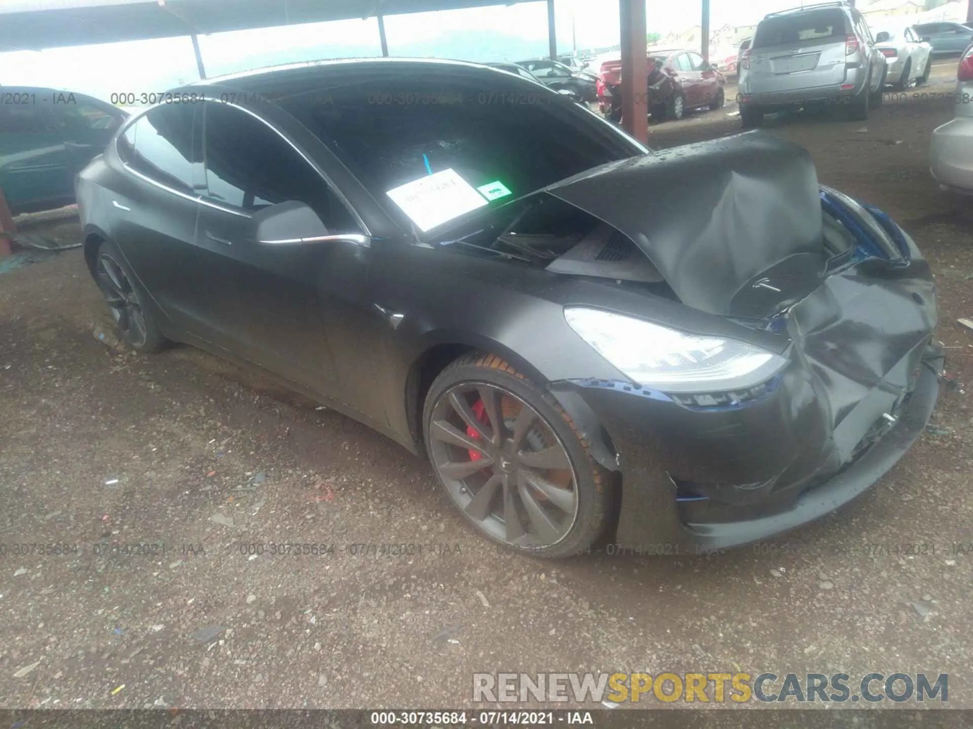 1 fotografías del automóvil dañado 5YJ3E1EC5LF716910 TESLA MODEL 3 2020