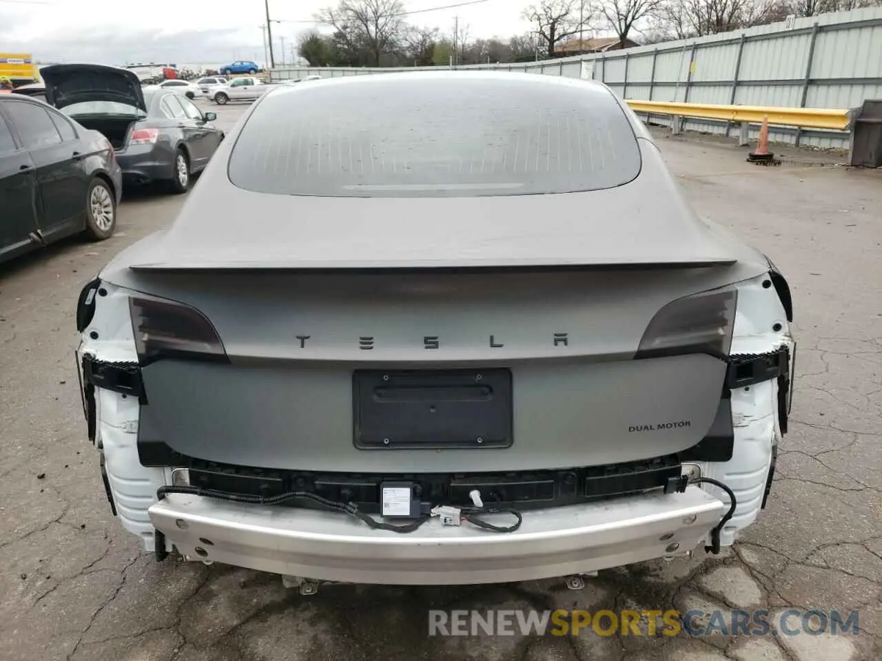 6 fotografías del automóvil dañado 5YJ3E1EC5LF736428 TESLA MODEL 3 2020