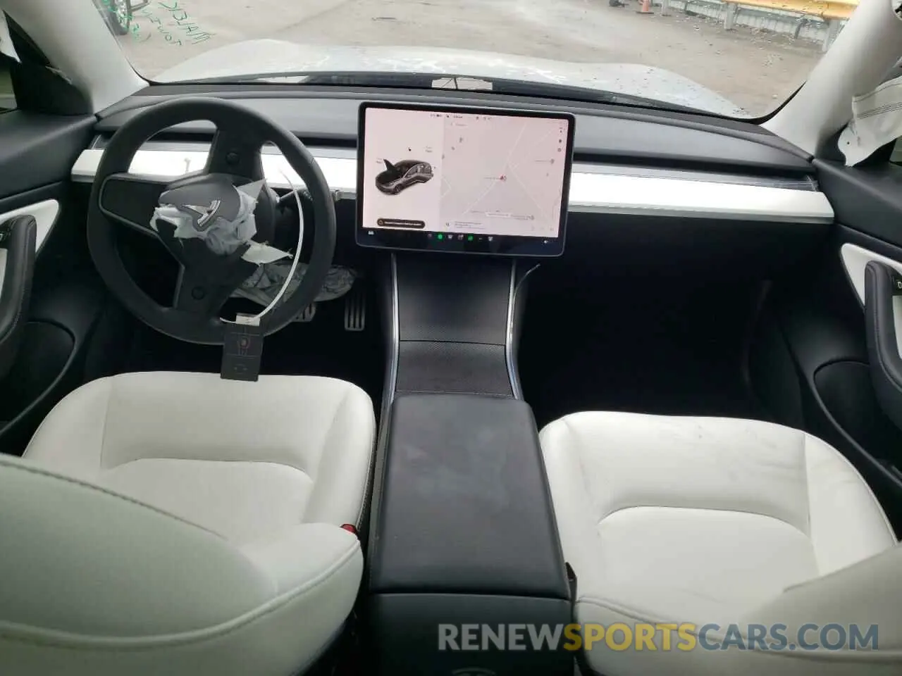 8 fotografías del automóvil dañado 5YJ3E1EC5LF736428 TESLA MODEL 3 2020