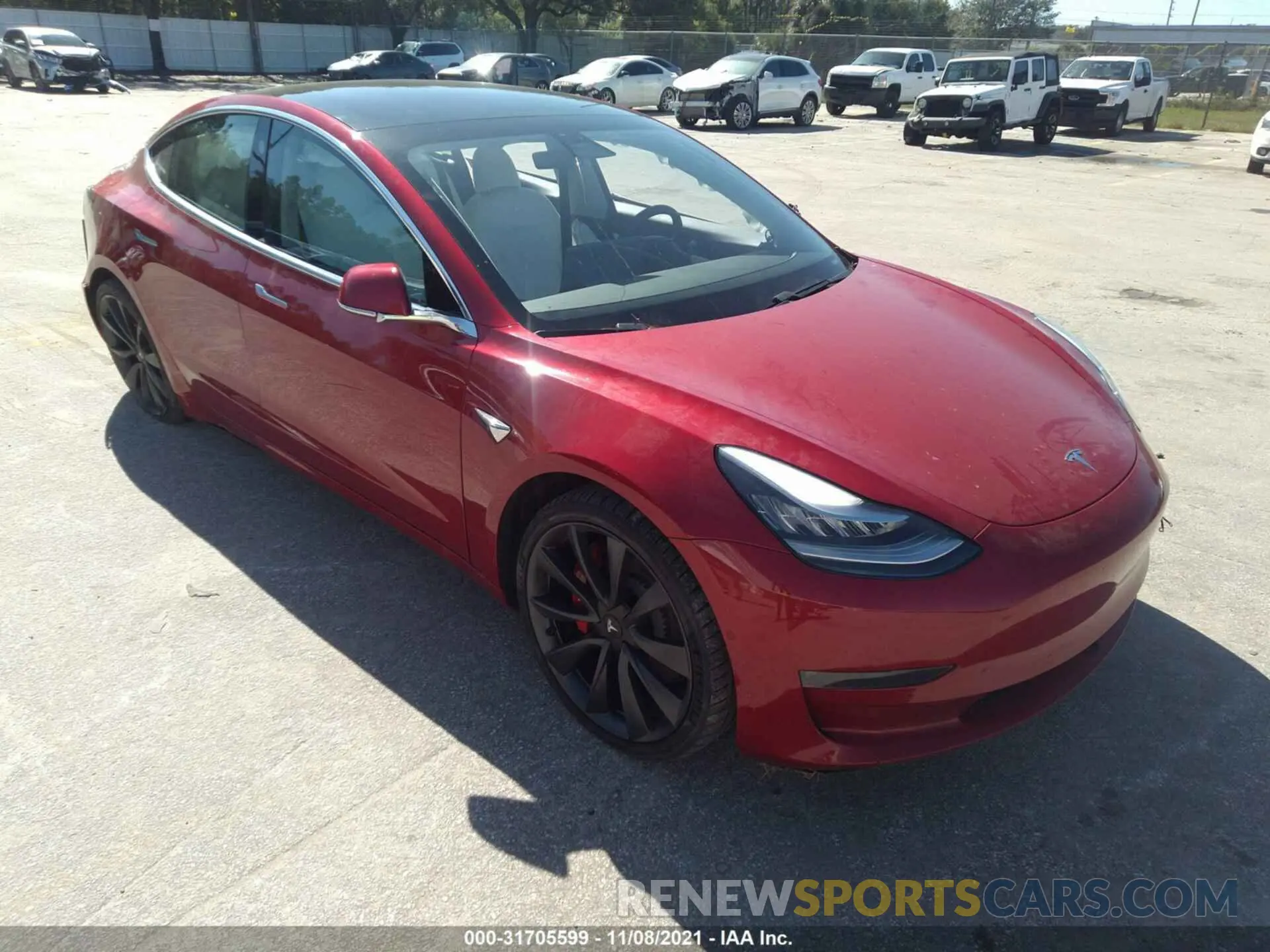 1 fotografías del automóvil dañado 5YJ3E1EC6LF669600 TESLA MODEL 3 2020