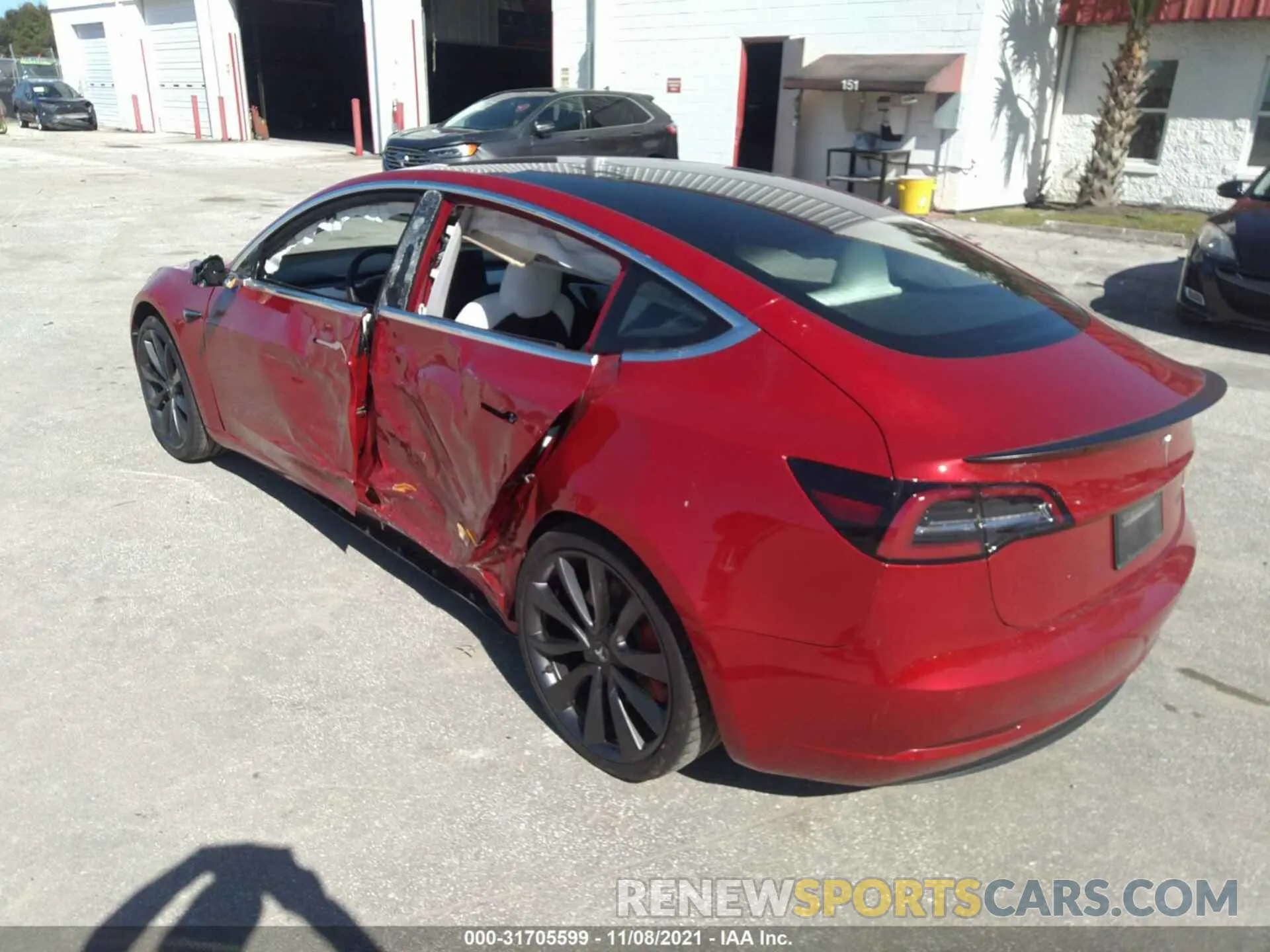 3 fotografías del automóvil dañado 5YJ3E1EC6LF669600 TESLA MODEL 3 2020