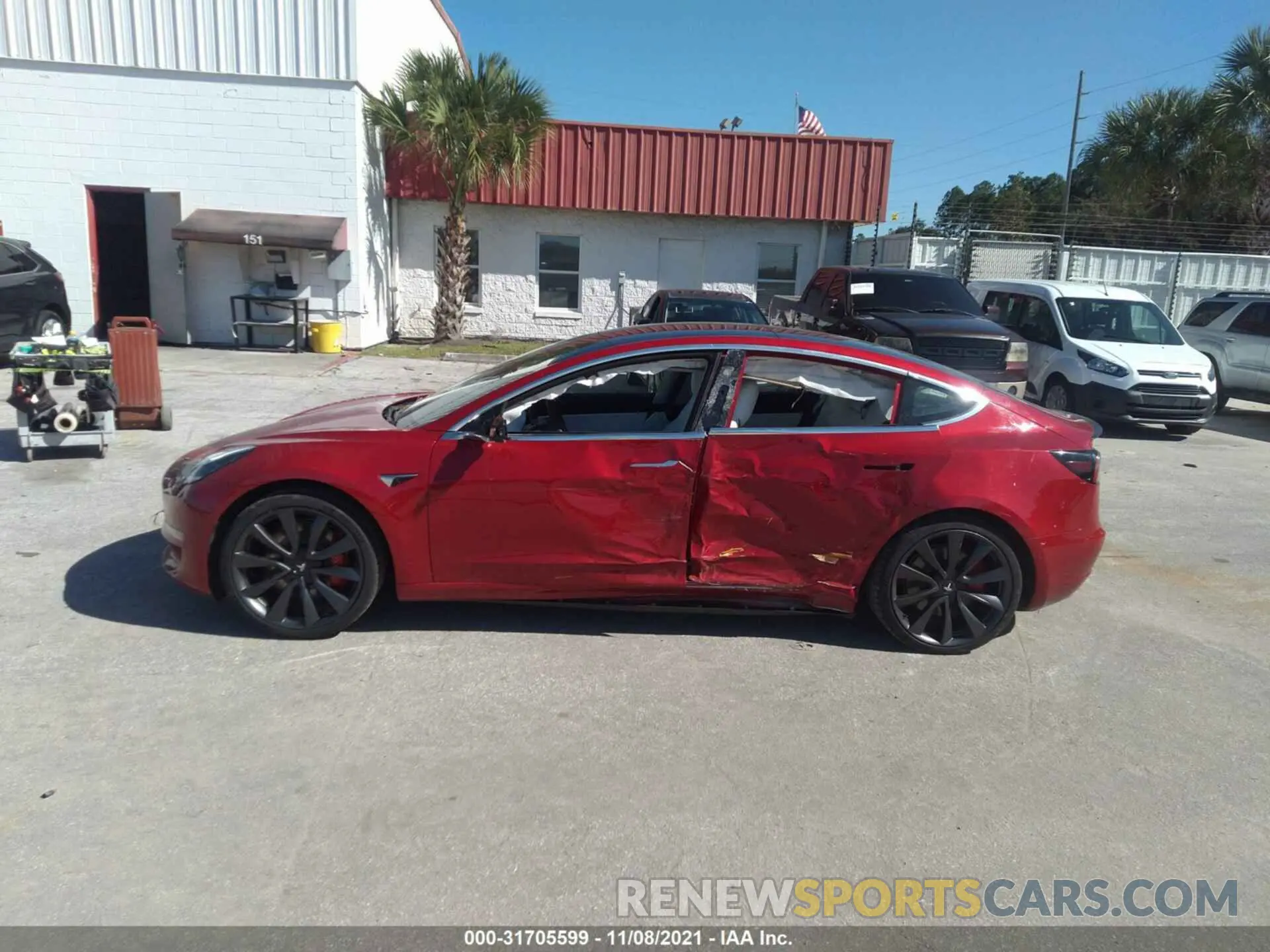 6 fotografías del automóvil dañado 5YJ3E1EC6LF669600 TESLA MODEL 3 2020