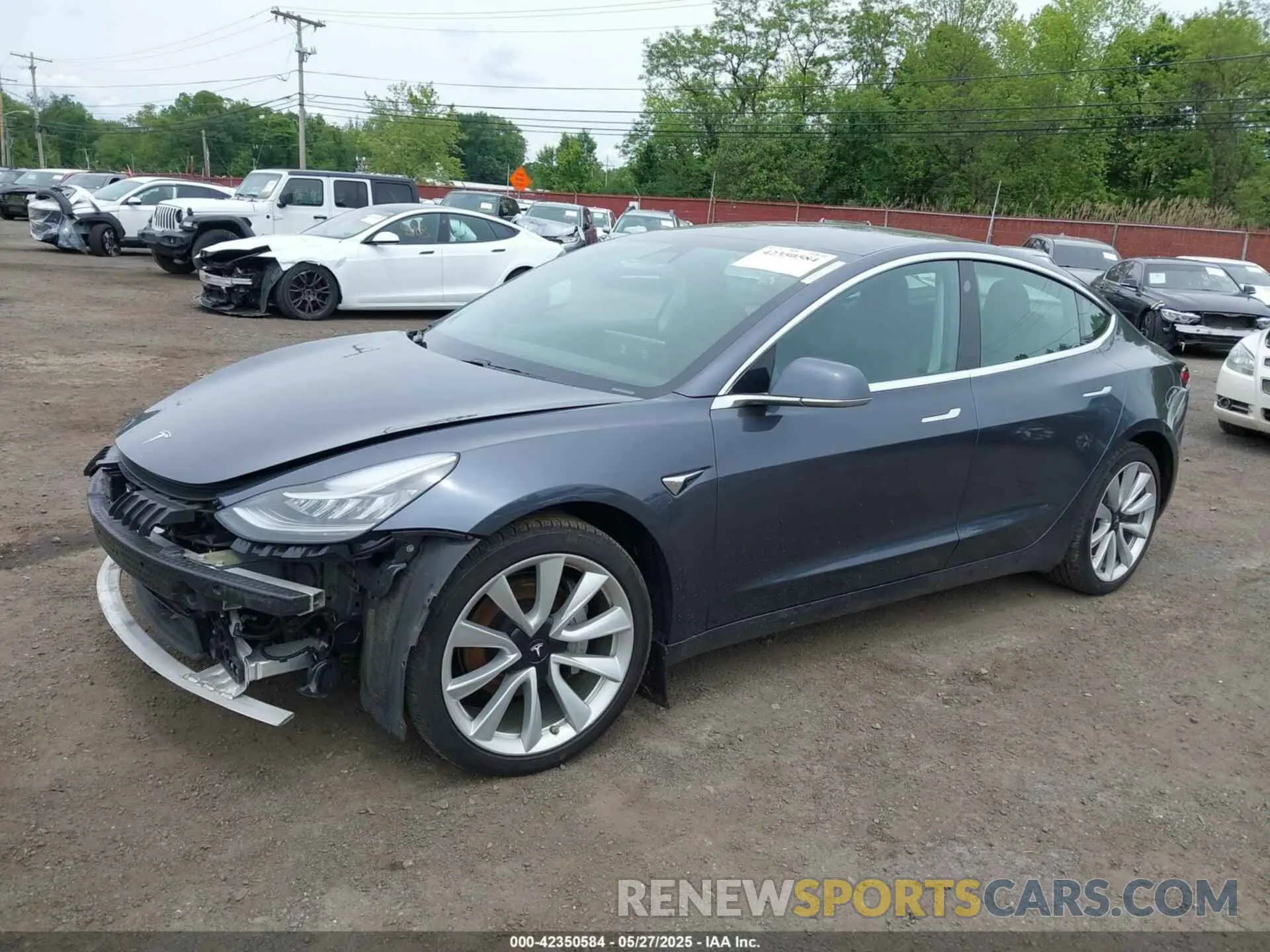 20 fotografías del automóvil dañado 5YJ3E1EC7LF586659 TESLA MODEL 3 2020