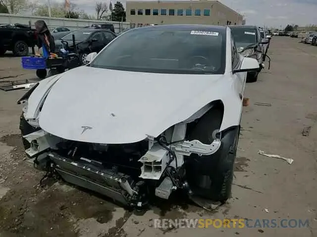 14 fotografías del automóvil dañado 5YJ3E1EC7LF627355 TESLA MODEL 3 2020