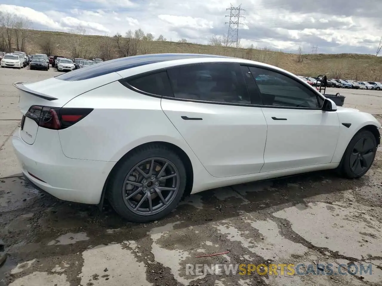 3 fotografías del automóvil dañado 5YJ3E1EC7LF627355 TESLA MODEL 3 2020