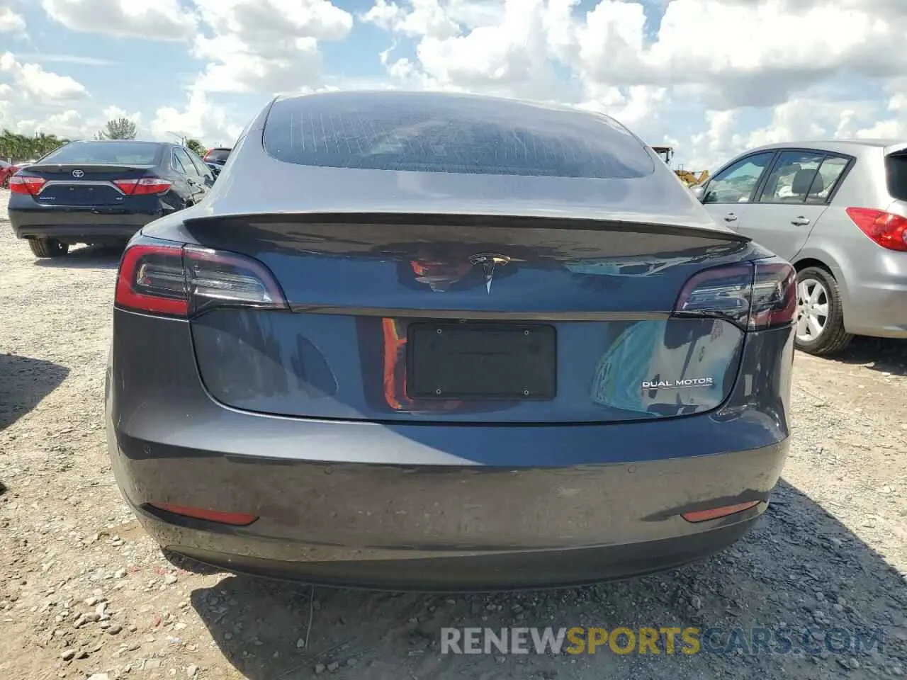 6 fotografías del automóvil dañado 5YJ3E1EC7LF646844 TESLA MODEL 3 2020
