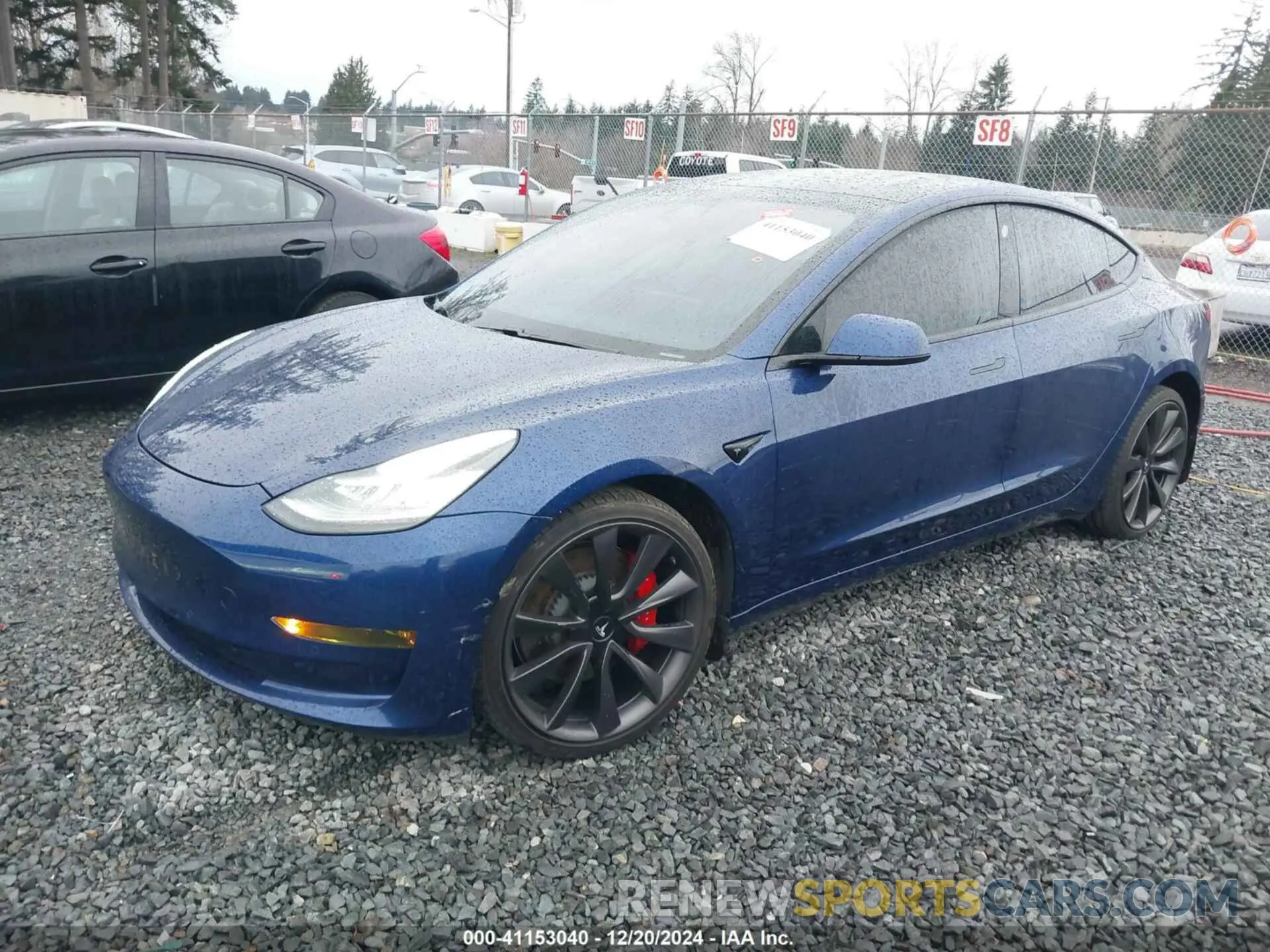 2 fotografías del automóvil dañado 5YJ3E1EC7LF647086 TESLA MODEL 3 2020