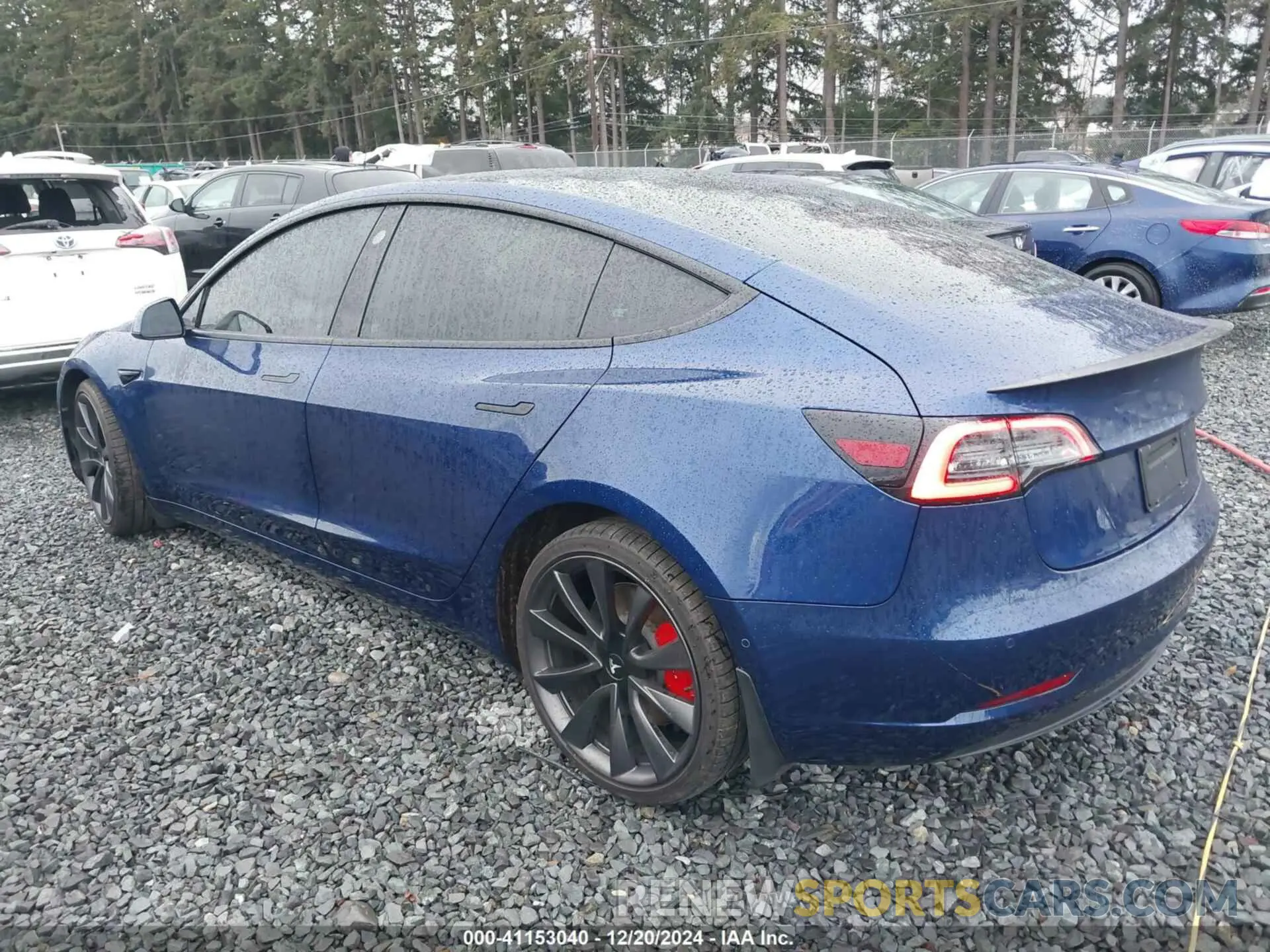 3 fotografías del automóvil dañado 5YJ3E1EC7LF647086 TESLA MODEL 3 2020