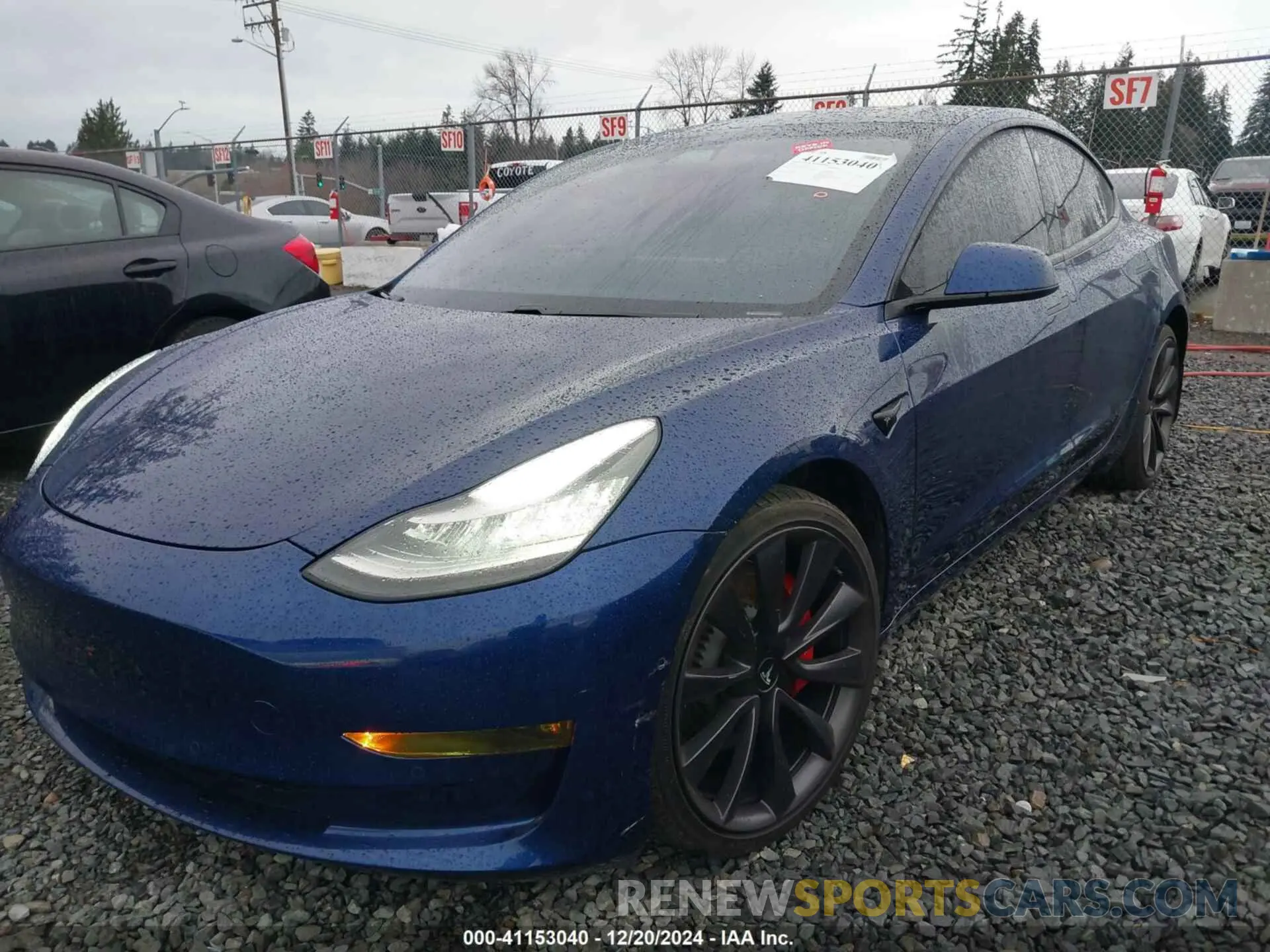 6 fotografías del automóvil dañado 5YJ3E1EC7LF647086 TESLA MODEL 3 2020