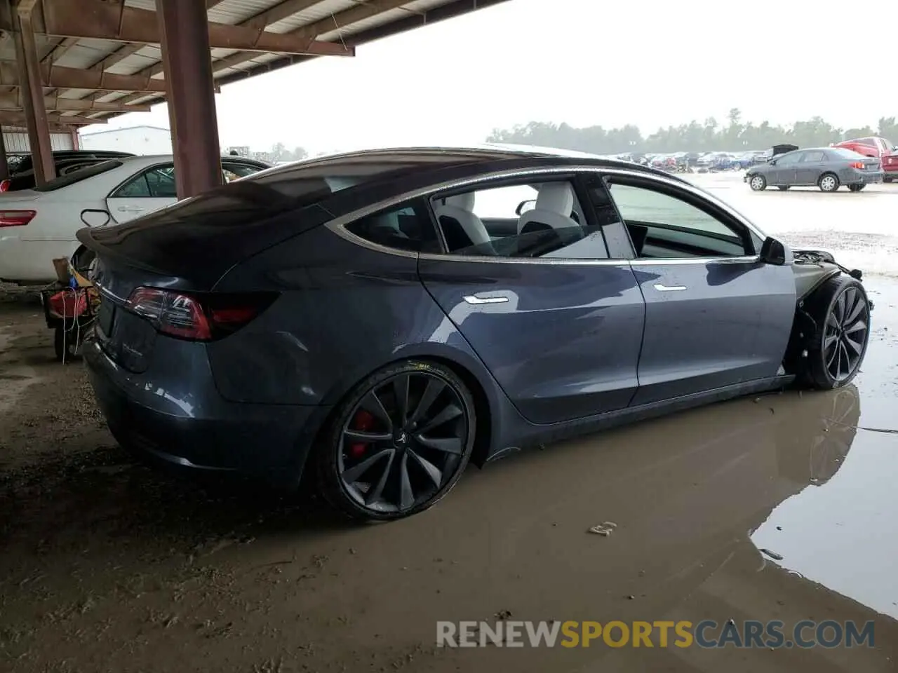 3 fotografías del automóvil dañado 5YJ3E1EC7LF714625 TESLA MODEL 3 2020
