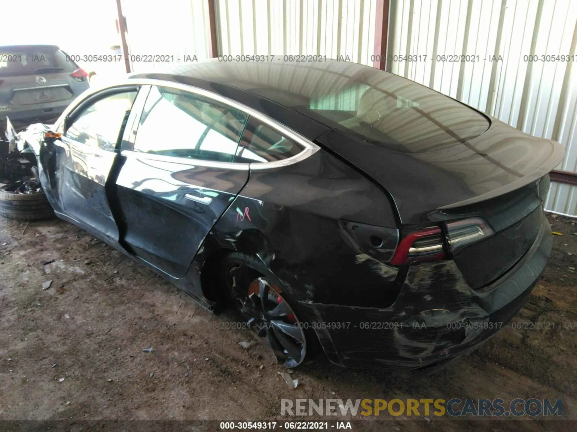 3 fotografías del automóvil dañado 5YJ3E1EC7LF796419 TESLA MODEL 3 2020