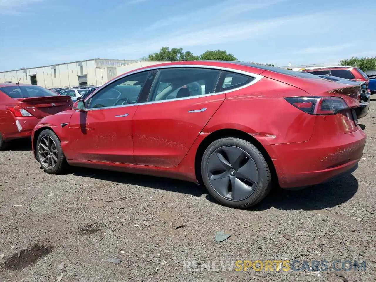 2 fotografías del automóvil dañado 5YJ3E1EC8LF586508 TESLA MODEL 3 2020