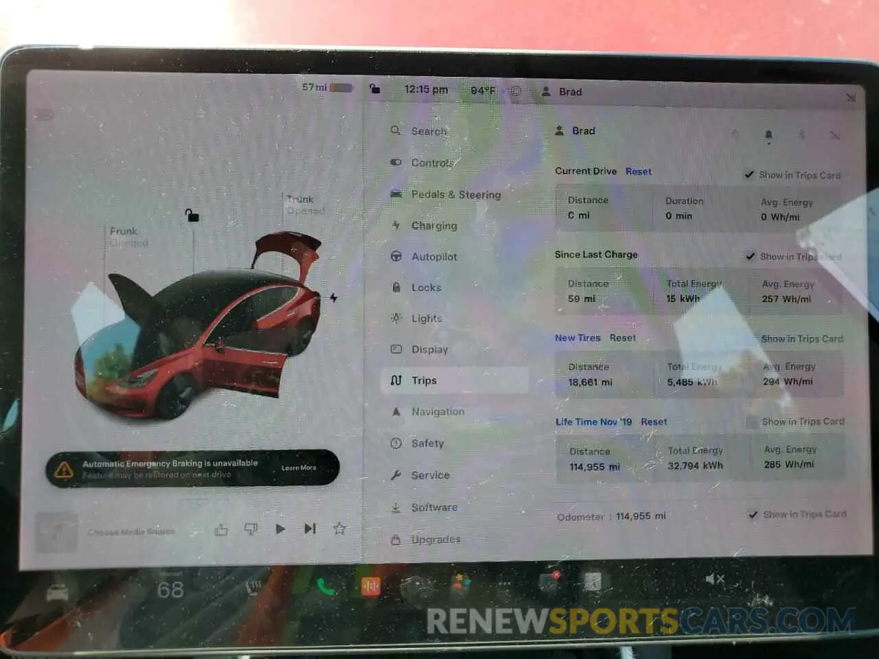 9 fotografías del automóvil dañado 5YJ3E1EC8LF586508 TESLA MODEL 3 2020