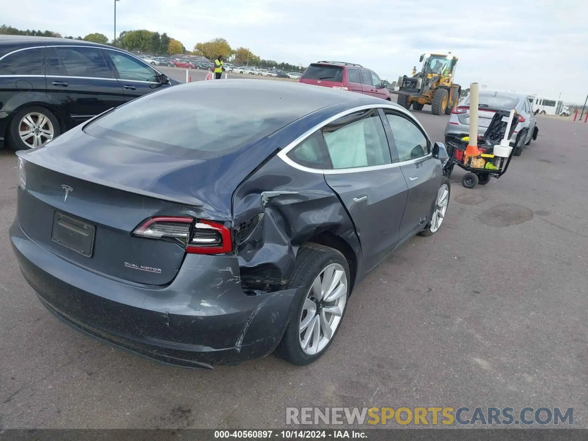 20 fotografías del automóvil dañado 5YJ3E1EC8LF602903 TESLA MODEL 3 2020