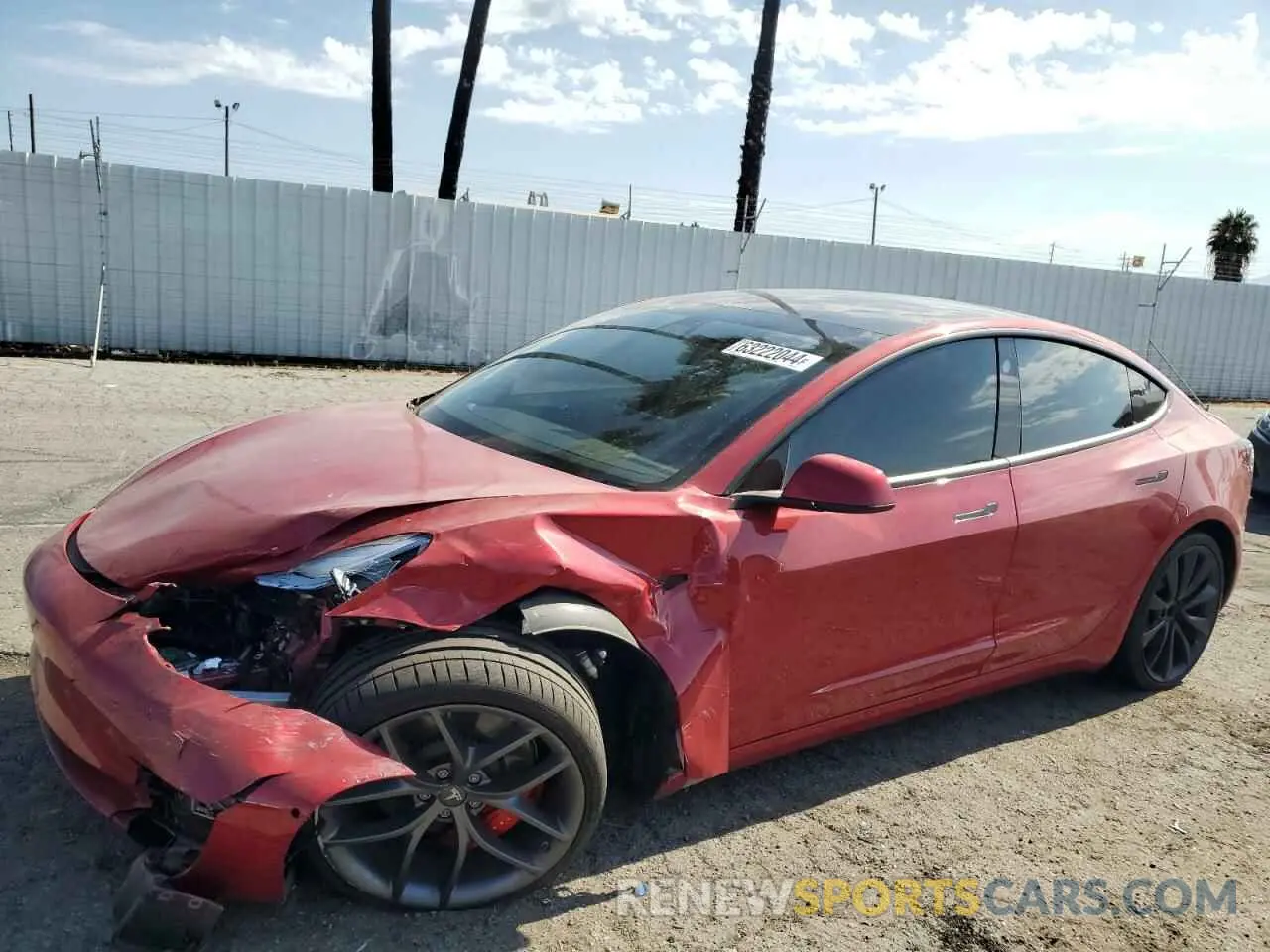 1 fotografías del automóvil dañado 5YJ3E1EC8LF641071 TESLA MODEL 3 2020