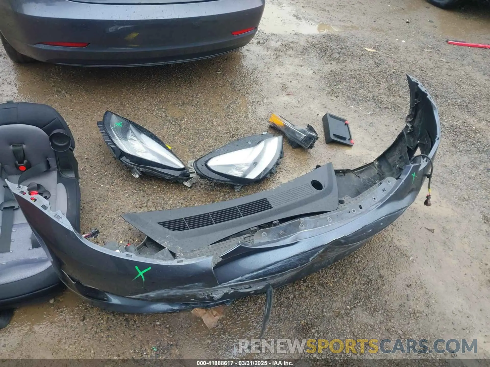 12 fotografías del automóvil dañado 5YJ3E1EC9LF601713 TESLA MODEL 3 2020