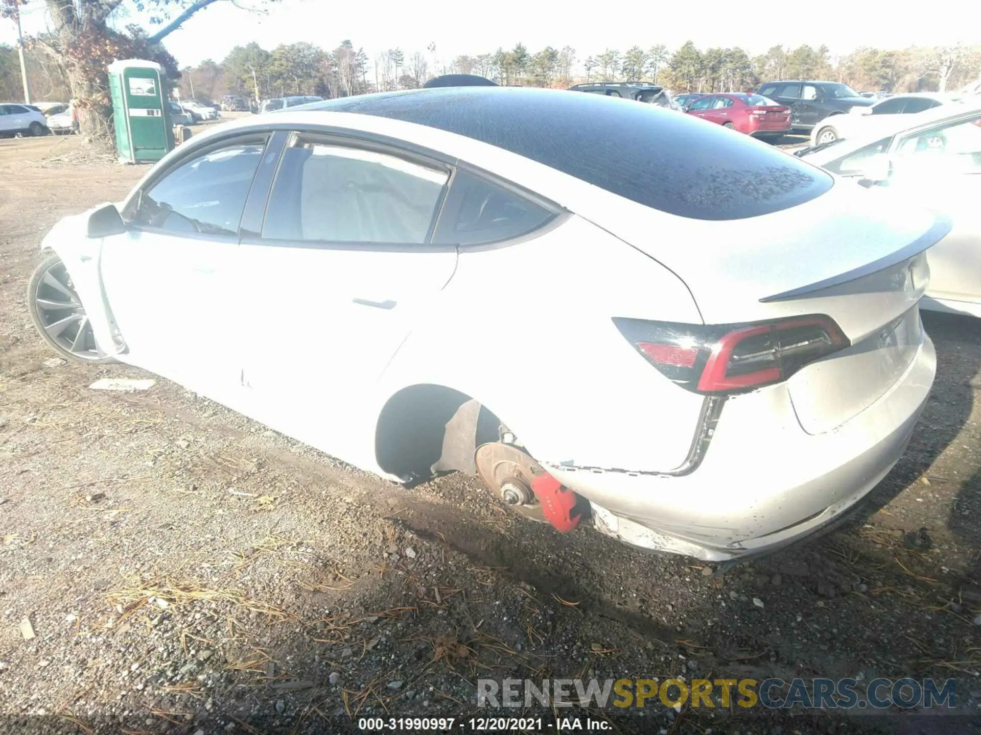 3 fotografías del automóvil dañado 5YJ3E1EC9LF719261 TESLA MODEL 3 2020