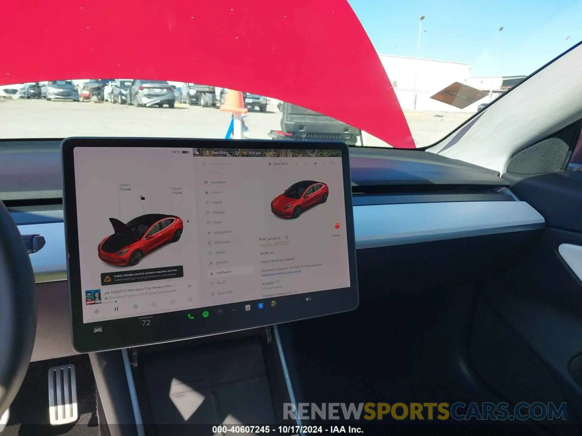 18 fotografías del automóvil dañado 5YJ3E1EC9LF784644 TESLA MODEL 3 2020