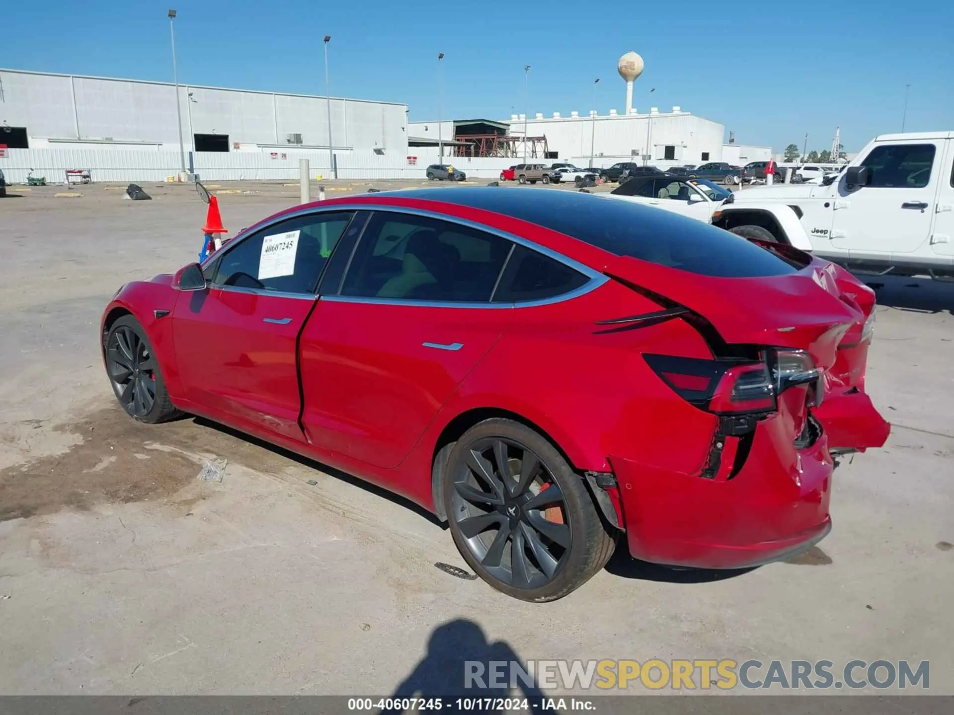 3 fotografías del automóvil dañado 5YJ3E1EC9LF784644 TESLA MODEL 3 2020