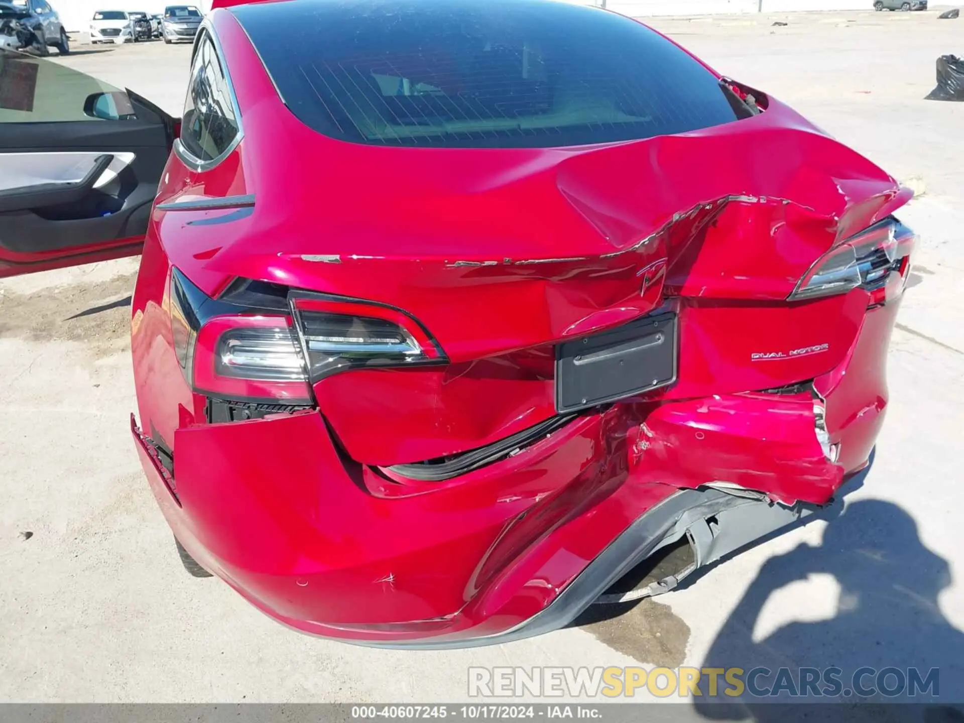6 fotografías del automóvil dañado 5YJ3E1EC9LF784644 TESLA MODEL 3 2020