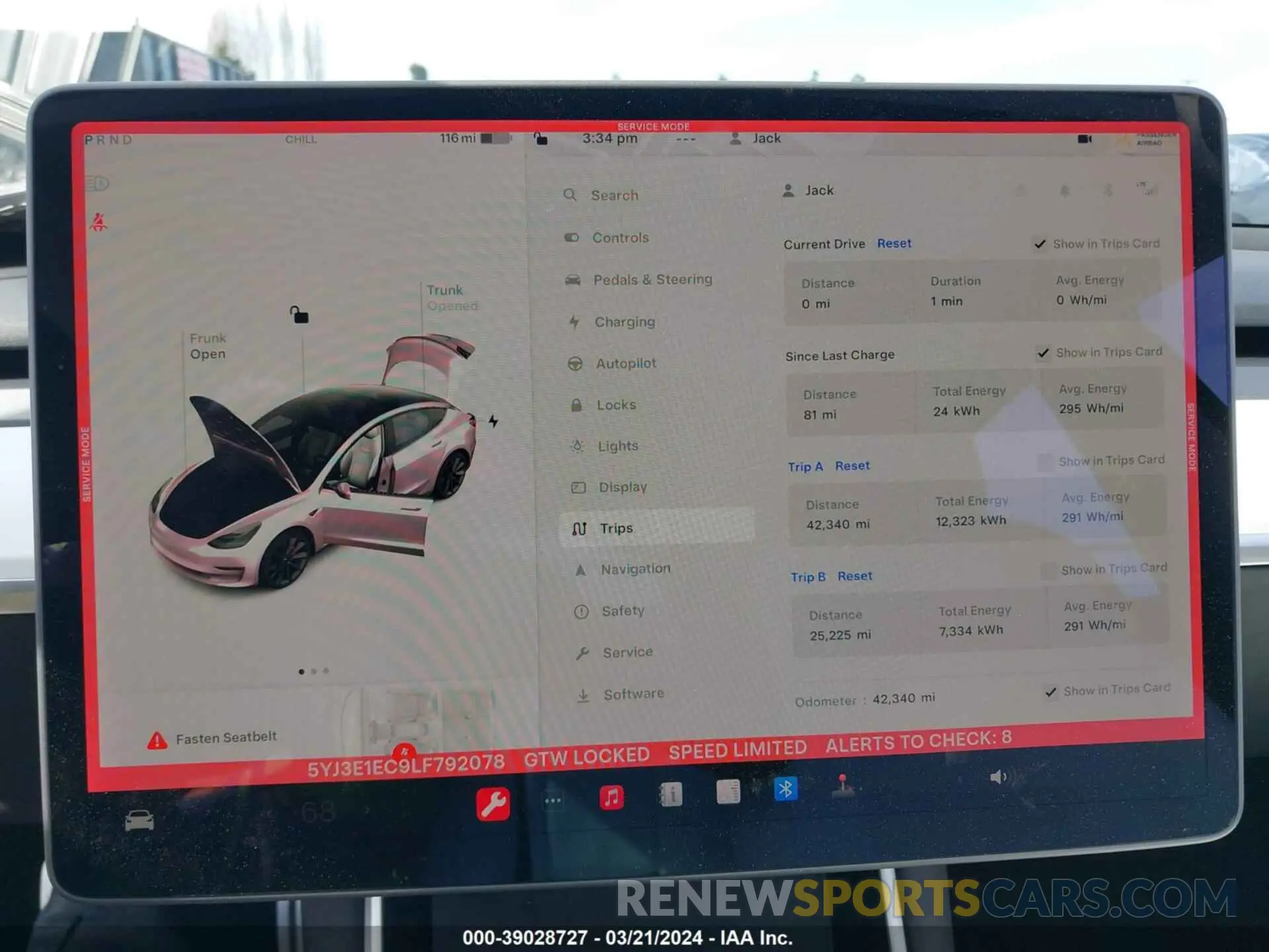 19 fotografías del automóvil dañado 5YJ3E1EC9LF792078 TESLA MODEL 3 2020