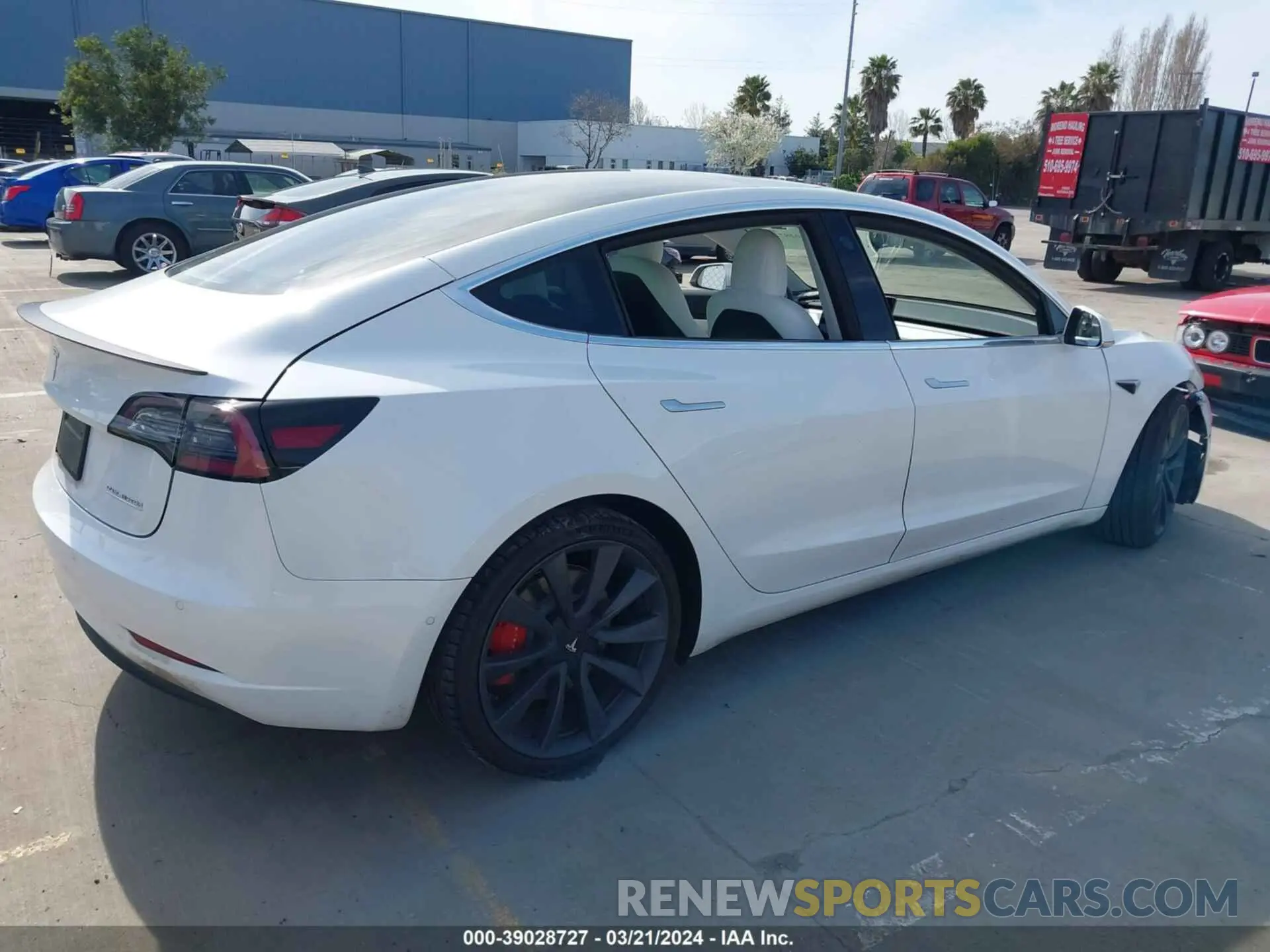 4 fotografías del automóvil dañado 5YJ3E1EC9LF792078 TESLA MODEL 3 2020