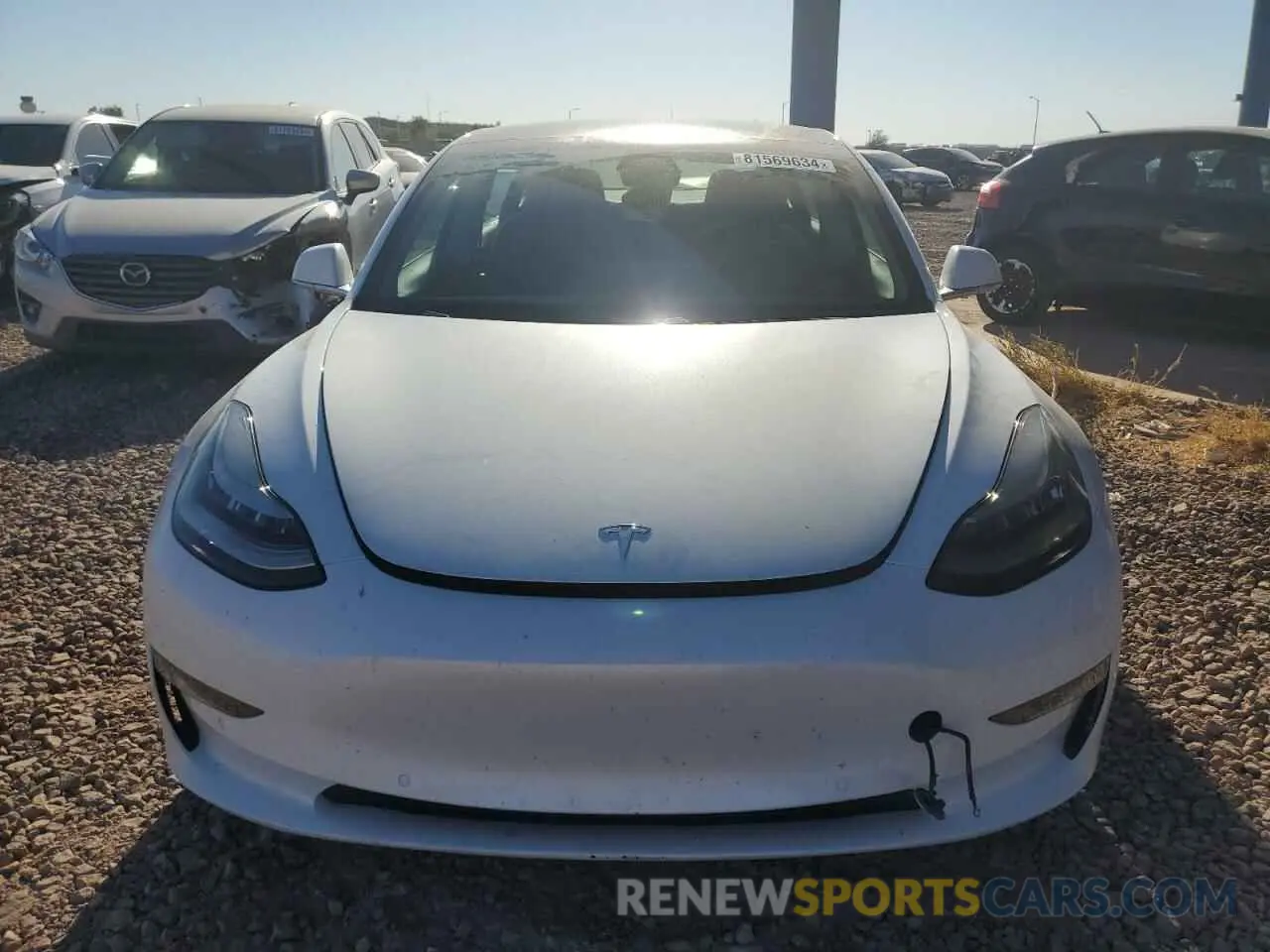 5 fotografías del automóvil dañado 5YJ3E1ECXLF602546 TESLA MODEL 3 2020