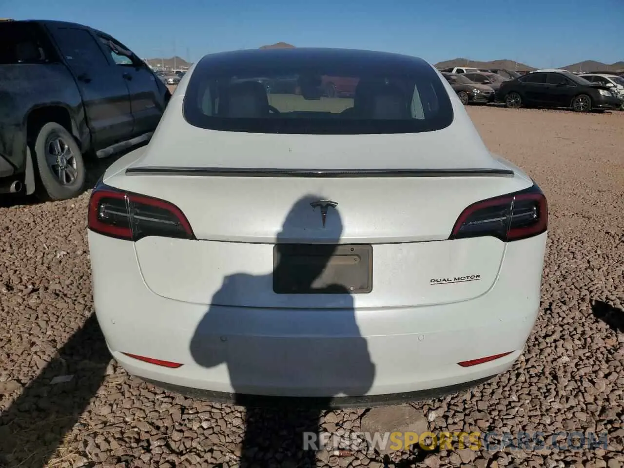 6 fotografías del automóvil dañado 5YJ3E1ECXLF602546 TESLA MODEL 3 2020