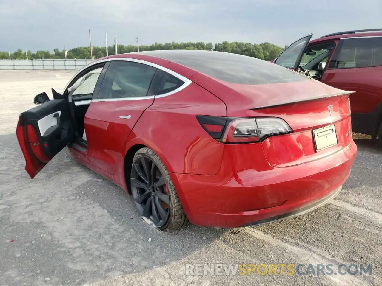 3 fotografías del automóvil dañado 5YJ3E1ECXLF641783 TESLA MODEL 3 2020