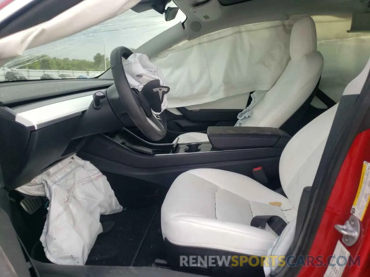 5 fotografías del automóvil dañado 5YJ3E1ECXLF641783 TESLA MODEL 3 2020