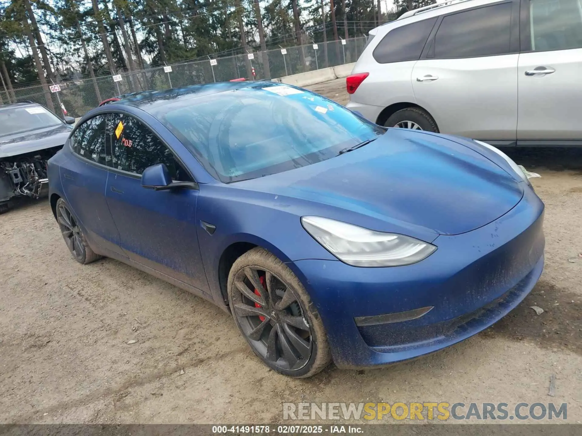 1 fotografías del automóvil dañado 5YJ3E1ECXLF647079 TESLA MODEL 3 2020