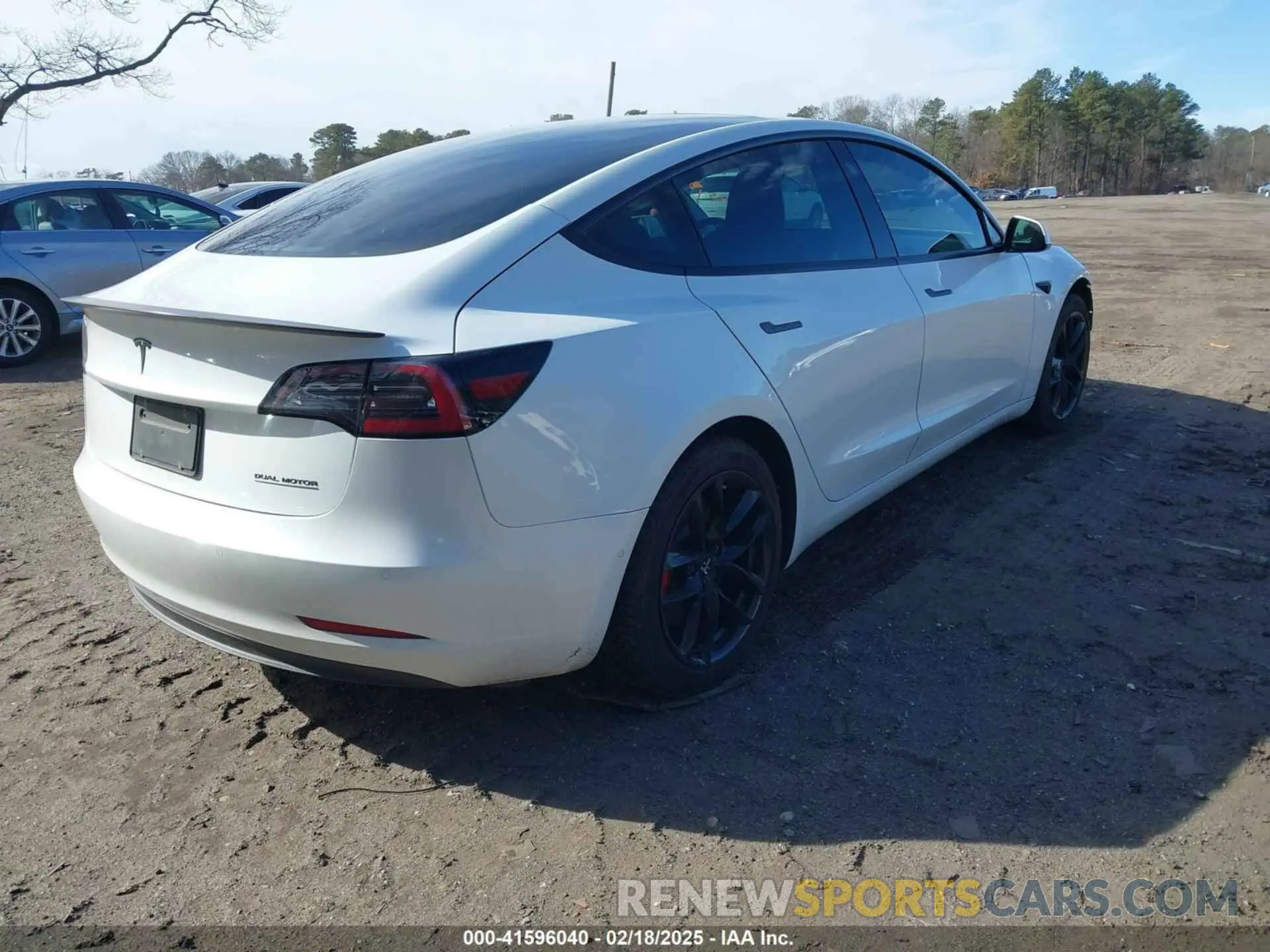 4 fotografías del automóvil dañado 5YJ3E1ECXLF791814 TESLA MODEL 3 2020