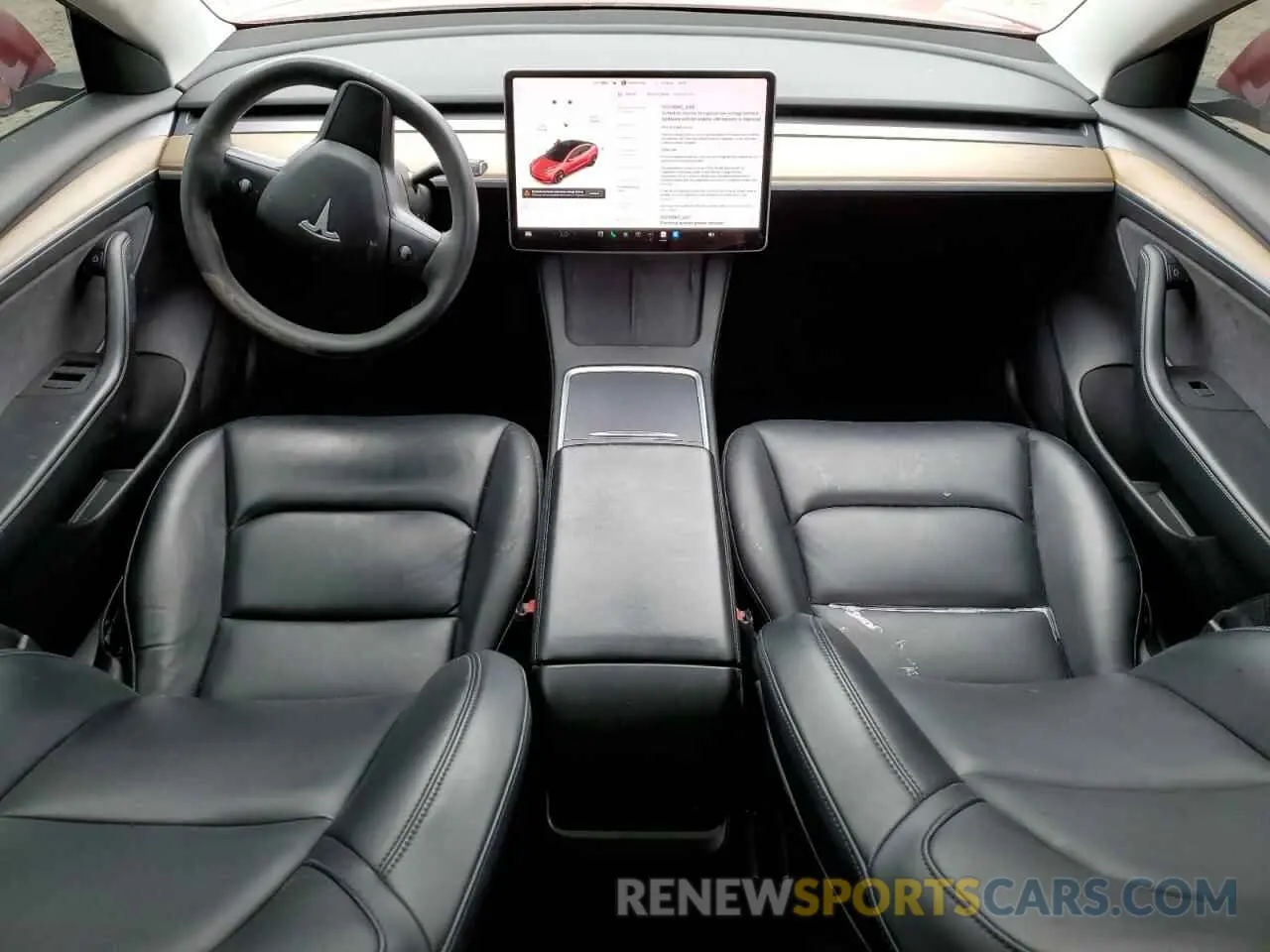8 fotografías del automóvil dañado 5YJ3E1EA0MF009522 TESLA MODEL 3 2021