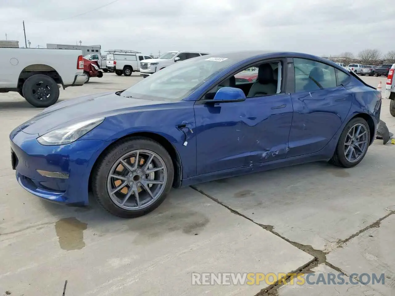1 fotografías del automóvil dañado 5YJ3E1EA0MF014607 TESLA MODEL 3 2021