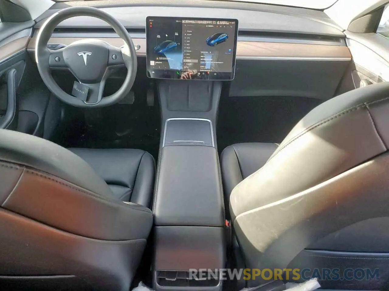 8 fotografías del automóvil dañado 5YJ3E1EA0MF014607 TESLA MODEL 3 2021