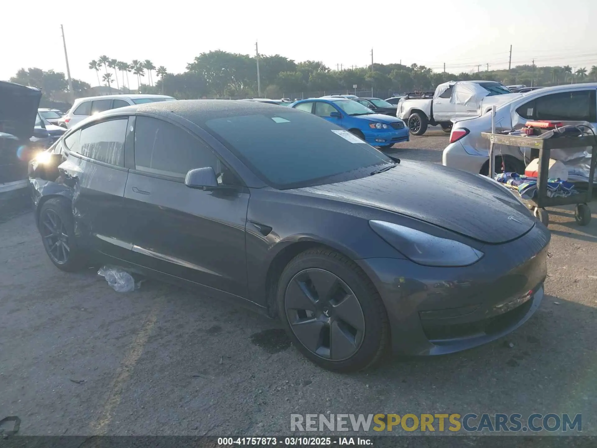 1 fotografías del automóvil dañado 5YJ3E1EA0MF016826 TESLA MODEL 3 2021