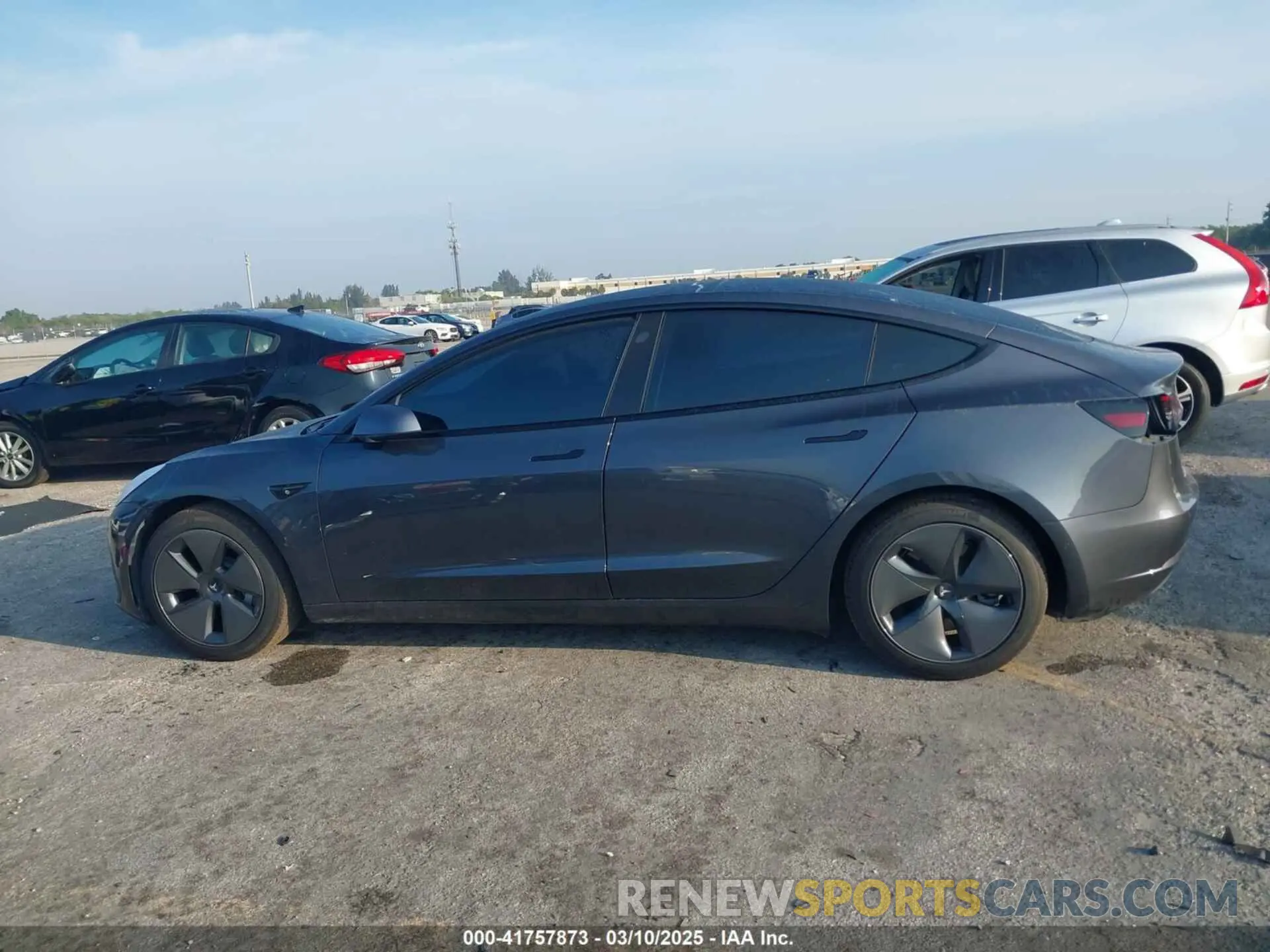 14 fotografías del automóvil dañado 5YJ3E1EA0MF016826 TESLA MODEL 3 2021