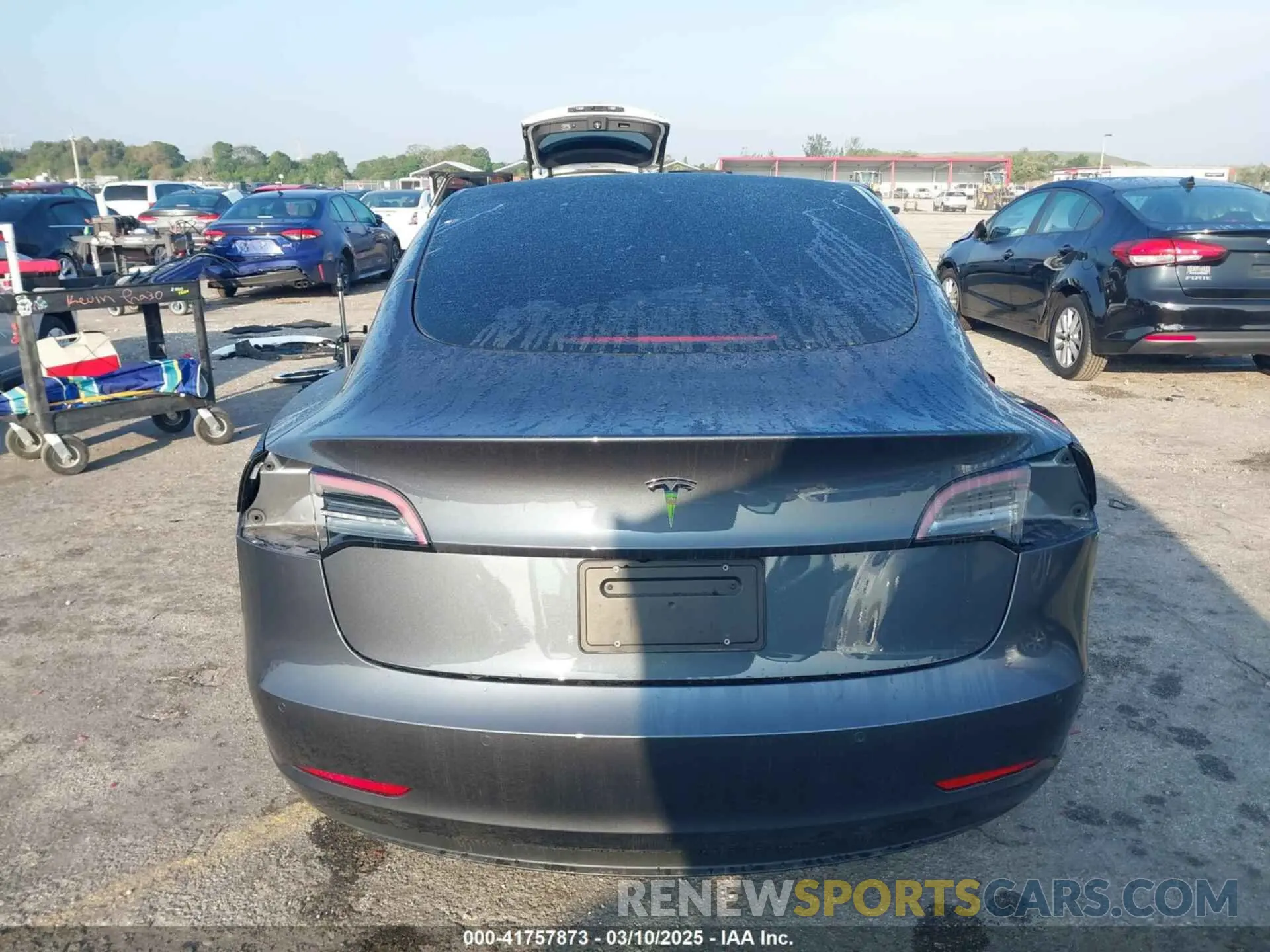 16 fotografías del automóvil dañado 5YJ3E1EA0MF016826 TESLA MODEL 3 2021